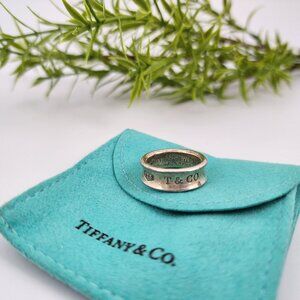 Auth. Tiffany & Co 1837 Sterling Silver Ring Size 5.5